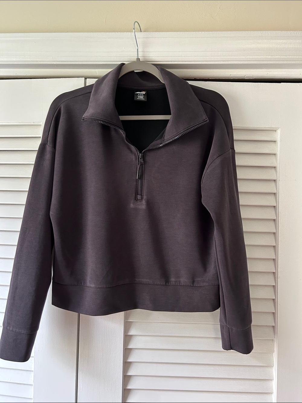 Avia Women's Half-Zip Pullover Jacket - Charcoal